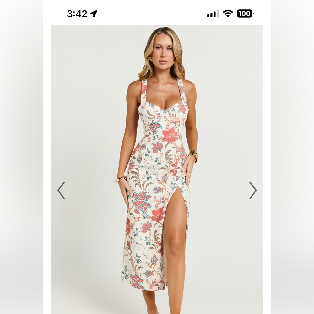 Showpo Drew midi dress Floral Print Women's Dress